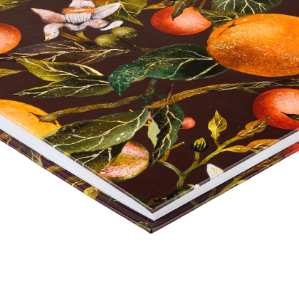 Блокнот "Flora. Paradise. Oranges", A4, 80 листов, клетка, оранжевый, зеленый - 3