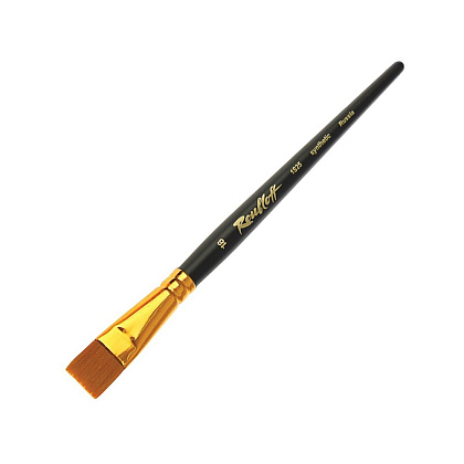 Кисть "Roubloff", имитация колонка, плоская, на короткой ручке №18