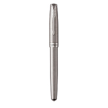 Ручка-роллер Parker "Sonnet Core Stainless Steel CT", 0.7 мм, серебристый, стерж. черный