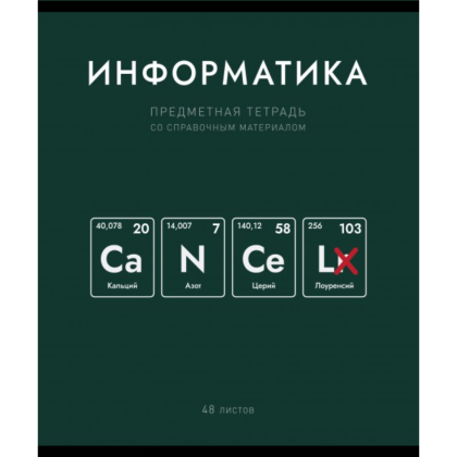 Тетрадь предметная "Нахимичили. Информатика", А5, 48 листов, клетка
