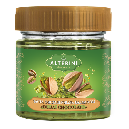 Паста "Dubai Chocolate", фисташковая с кадаифом, 200 г 