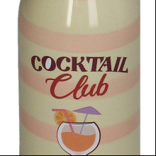 Ваза керамическая "Coctail bottle", 6.5х6.5х24 см, разноцветная