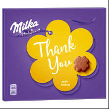 Конфеты "Milka. Thank you" с молочной начинкой, 110 г