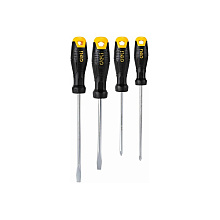 Набор отверток Deli YS EDL620004, 4 шт, SL5x100, SL6x150, PH1x100, PH2x150, черный, желтый