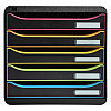 Блок из 5 лотков закрытый Exacompta "BlackOffice Big Box Plus", 347x278x271 мм, 5 лотков - 3