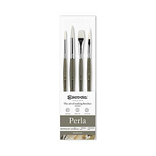 Кисть "Escoda Perla", набор 4 шт., синтетика