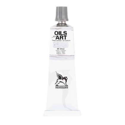 Краски масляные "Oils for art", 89 серебро, 60 мл, туба