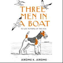 Книга на английском языке "Three Men in a Boat (To say Nothing of the Dog)",  Джером К. Джером