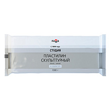 Пластилин скульптурный "Студия" М, 1000 г, белый