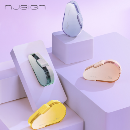 Корректор роллер "Nusign 161", 6 мх5 мм, розовый - 2