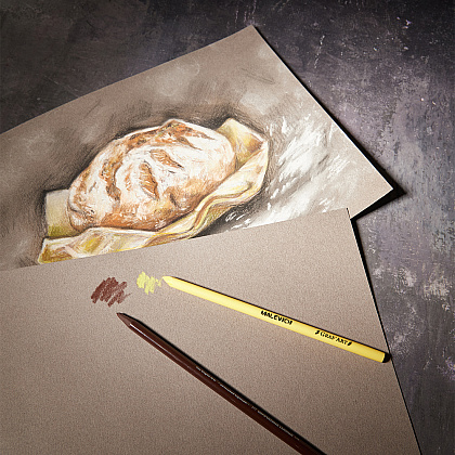 Бумага для пастели Малевичъ "GrafArt", A3, 270 г/м2, теплый серый  - 6