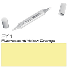 Маркер перманентный "Copic Sketch", FY-1 флуоресцентный желто-оранжевый