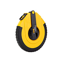 Мерная лента Deli YS EDL9850ZY, 50 м х 14,5 мм, лента фиберглас, пластиковый корпус, желтый, черный