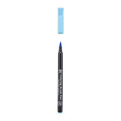 Маркер акварельный "Koi Color Brush", голубой - 3