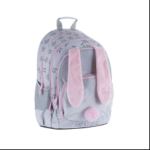 Рюкзак школьный "Honeybunny", серый, розовый