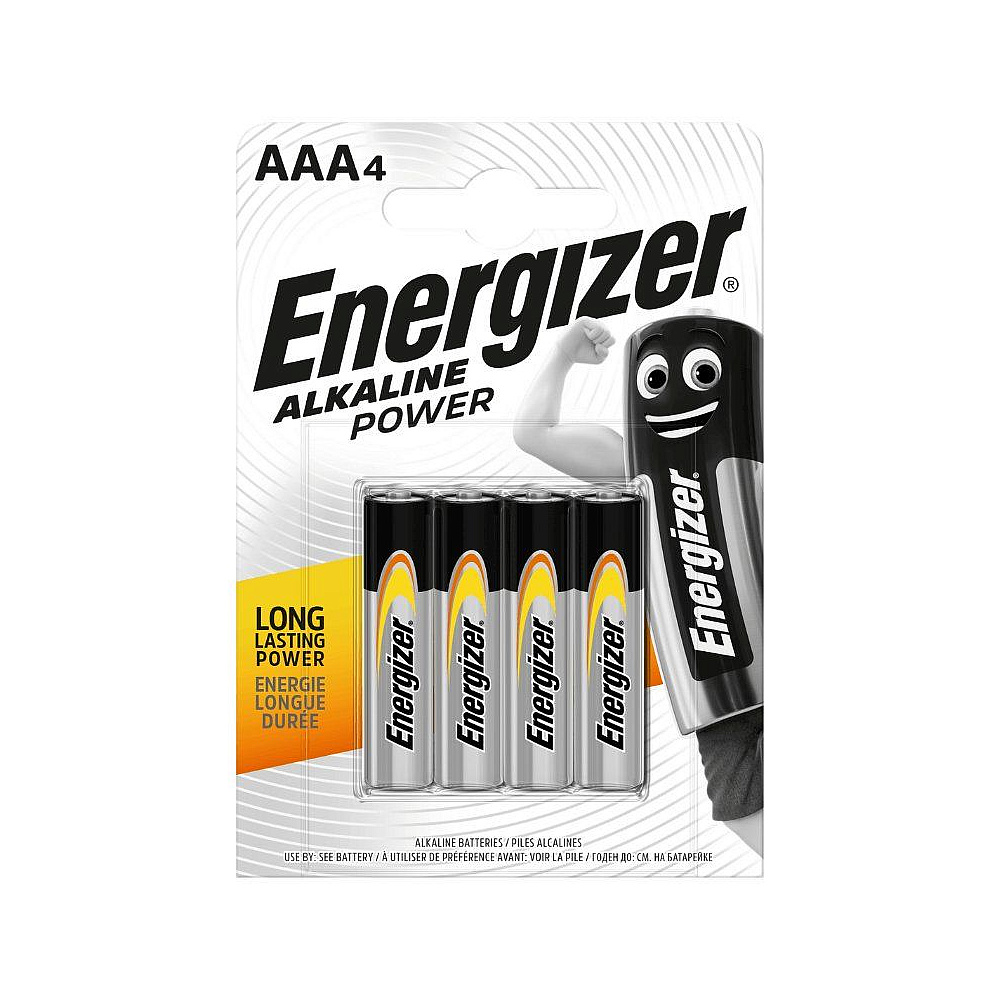Батарейки алкалиновые Energizer "Intelligent AAA/LR03", 4 шт, щелочные