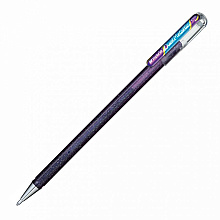 Ручка гелевая "Dual Metallic", 1.0 мм, фиолетовый, стерж. фиолетовый