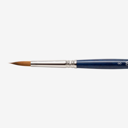 Кисть "Escoda Chronos", микс, круглая, на короткой ручке, № 8 - 2