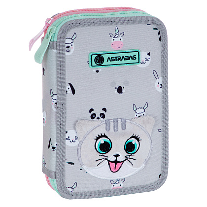 Пенал "Kitty the cute", 2 отделения