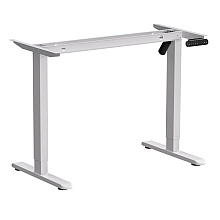 Стол с электроприводом WellDesk Basic 1200x675х18 белый/белый альпийский (9191460+9197776)