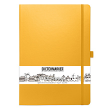Скетчбук "Sketchmarker", 21x30 см, 140 г/м2, 80 листов, желтый