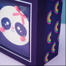 Коробка подарочная "Panda", 15х15х6.5 см