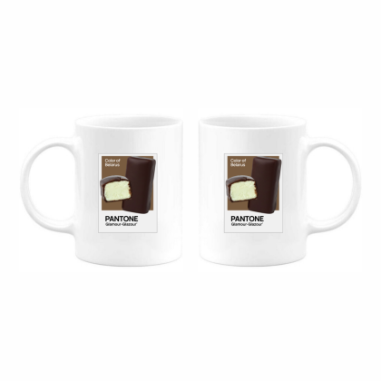 Кружка керамическая "Color of Belarus. Pantone Glamour-Glazour", 330 мл, белый