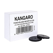 Диски пластиковые к дыроколам "Kangaro", 10 шт, черный