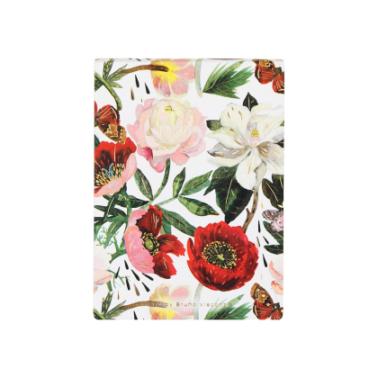Блокнот "Flora. Пионы", A6, 250 листов, нелинейный, склейка сверху, белый, розовый - 2