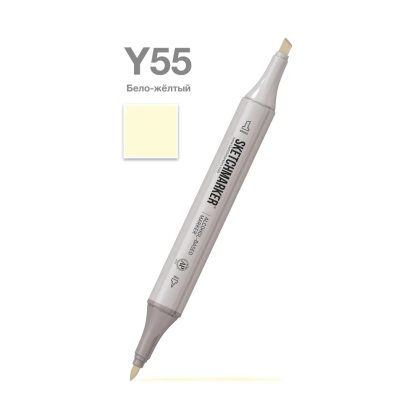 Маркер художественный "Brushmarker", художественный, Y55 бело-жёлтый