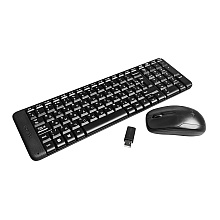 Клавиатура + мышь Logitech "MK220", беспроводная, черный
