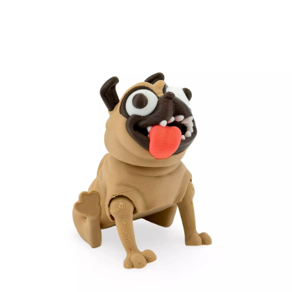 Игрушка 3D "Мопс Персик" - 3