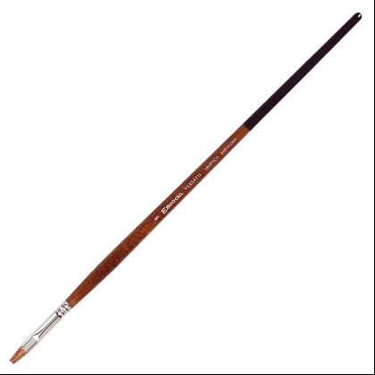 Кисть "Escoda Versatil Brush L/H", синтетика, темно-коричневый, плоская, №8