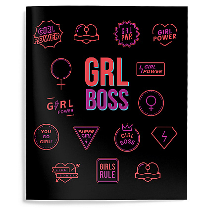Тетрадь "Girl Power", А5, 48 листов, клетка, ассорти - 5