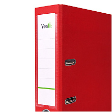 Папка-регистратор "Yesli:", А4, 75 мм, ПВХ Эко, красный