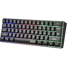 Клавиатура Defender "Red GK-116 RU", USB, проводная, радужная подсветка, черный