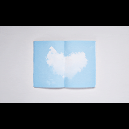 Блокнот "Inspiration Book M Cloud Blue", А5, 88 листов, серый, голубой - 4