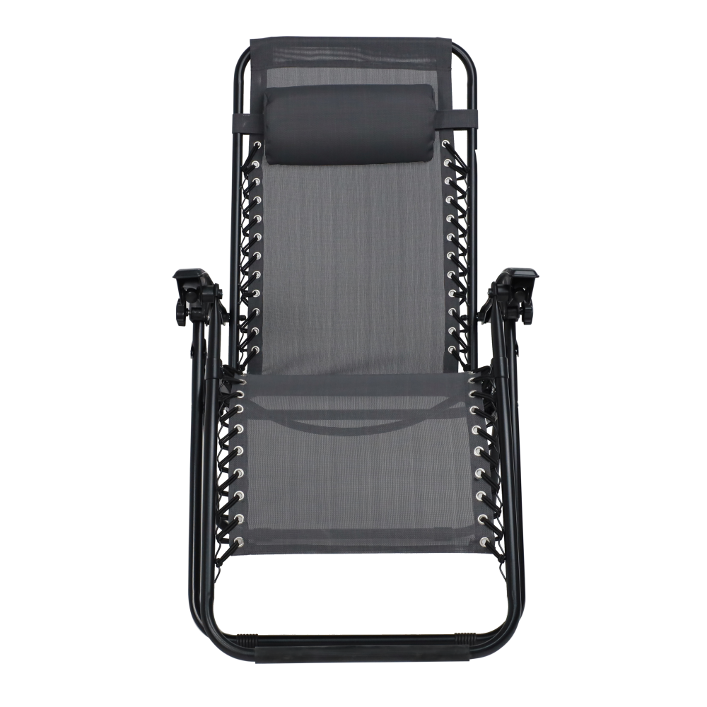 Кресло складное AksHome RELAX, ткань, серый, сталь черная - 9