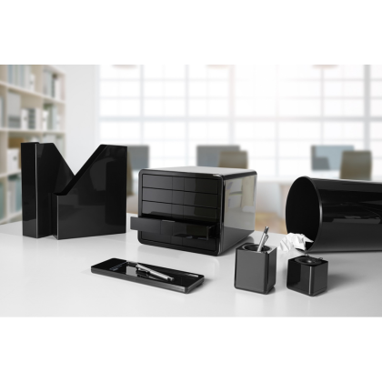 Блок из 5-и лотков закрытый "iBox", закрытый, черный - 3