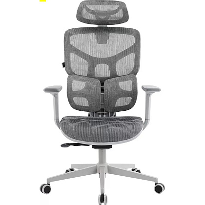 Кресло эргономичное EVERPROF Alfa, Grey, сетка, серый, металл, корпус серый - 2