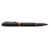 Ручка-роллер Parker "IM Vibrant Rings T315 Flame Orange PVD", 0,5 мм, черный, оранжевый, стерж. черный - 5