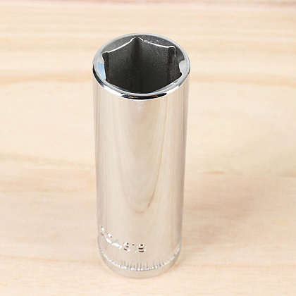 Головка торцевая шестигранная Deli YS EDQ4319 1/2", 19 мм, глубокая,  серебристый - 3