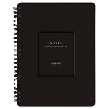 Тетрадь "Notes", А5, 80 листов, клетка, черный