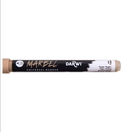 Маркер акриловый "Darwi.Marbel" 430, серо-коричневый - 4