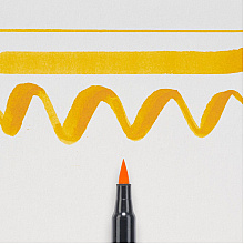 Маркер акварельный "Koi Color Brush", темно-желтый