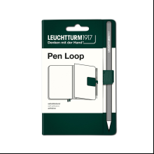 Петля для ручки "Leuchtturm1917. Pen Loop Smooth Colours", 4х4 см, самоклеящаяся для блокнота, зеленый лес