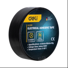 Изолента ПВХ Deli YS EDL5261, 18 мм x 10 м, 130 мкм, черная