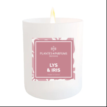 Свеча ароматическая PLANTES&PARFUMS "Lily & Iris", 180 гр