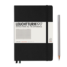 Блокнот "Leuchtturm1917. Classic", А5, 125 листов, клетка, черный
