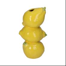 Ваза "Lemon", керамика, 20х9х11 см, желтый